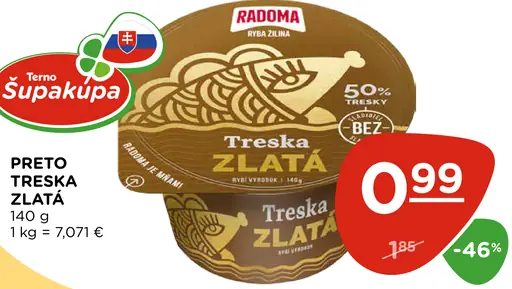 Preto treska zlatá