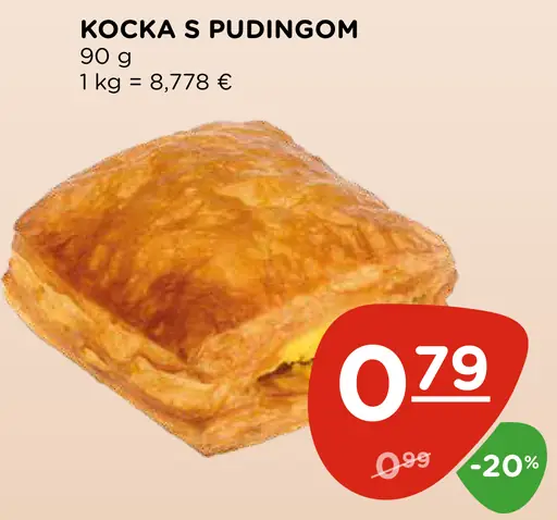 Kocka s pudingom
