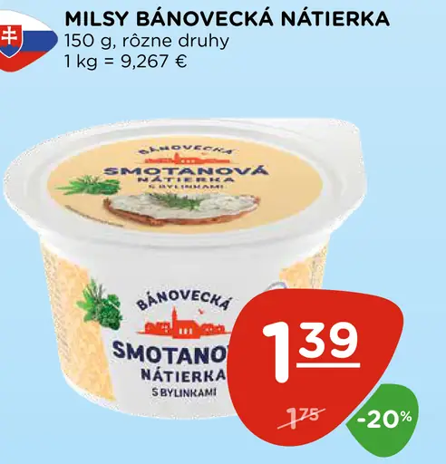 Milsy Bánovecká nátierka