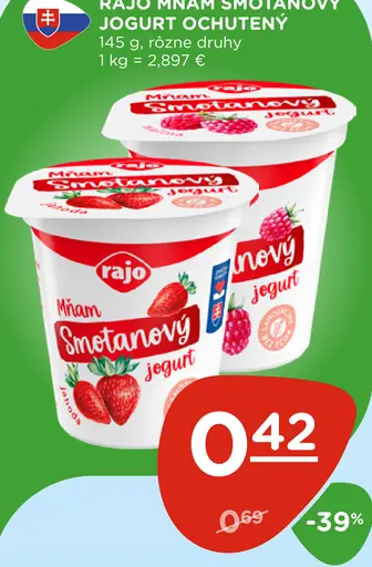 Rajo Mňam Smetanový Jogurt
