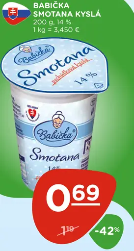 Babička Smotana kyslá