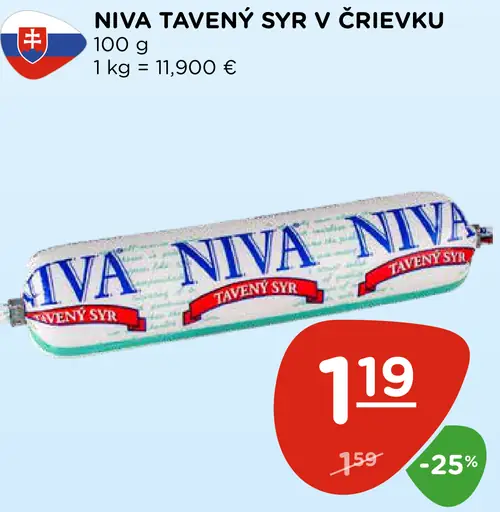 Niva Tavený syr