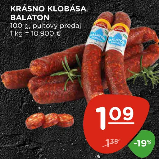 Krášno Klobása Balaton