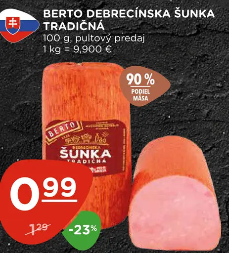 Berto Debrecínska šunka tradičná
