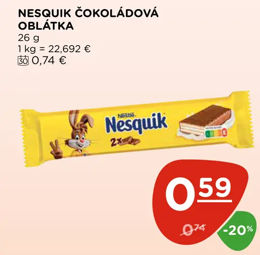 Nesquik čokoládová oblátka