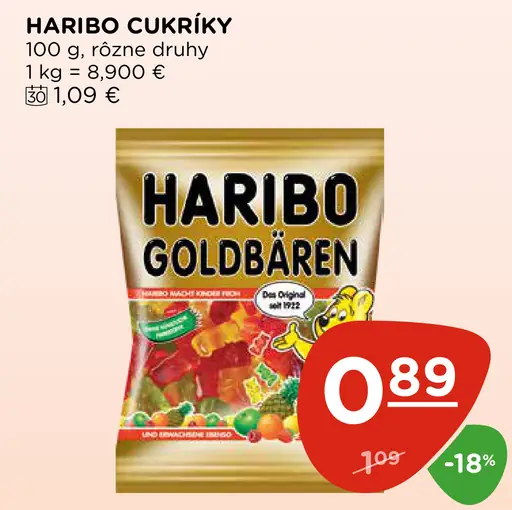 Haribo cukríky