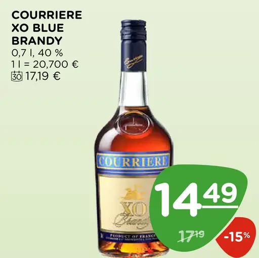 Courrriere XO Blue Brandy