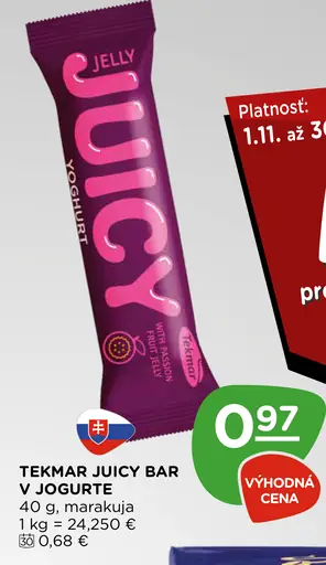 Tekmar Juicy bar