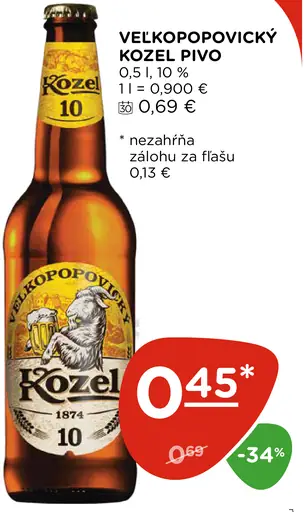 Velkopopovický Kozel plechovka