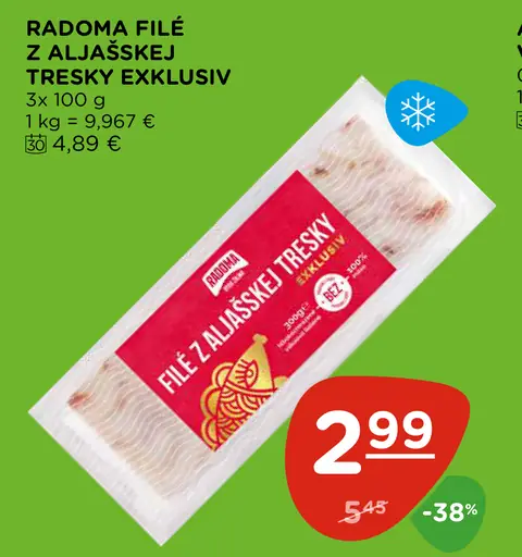 Radoma filé z aljašskej tresky Exkluziv