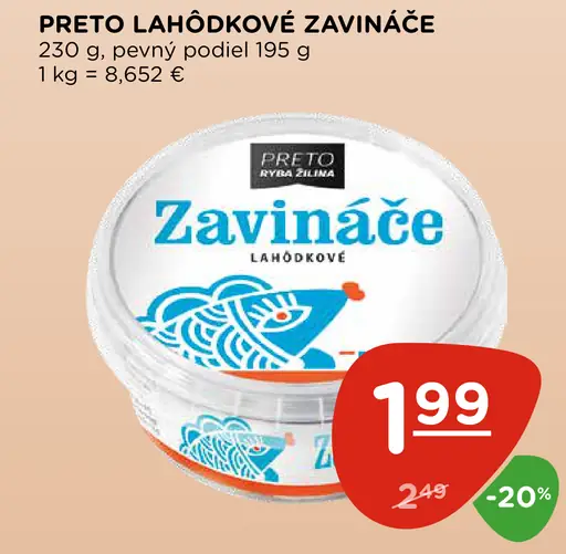 Preto lahôdkové zavináče