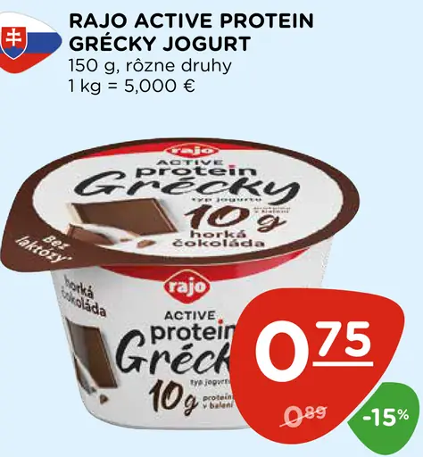 Rajo Active Protein Grécky jogurt