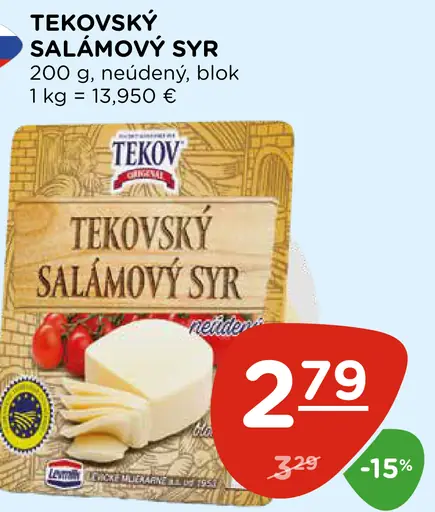 Tekovský salámový syr