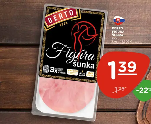 Berto Bertík šunka bravčová
