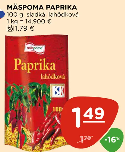 Mäspoma Paprika lahôdková