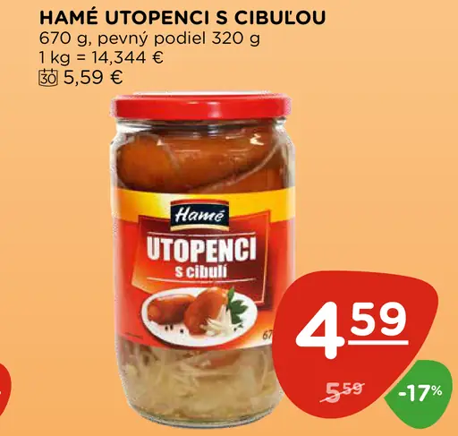 Hamé Utopenci s cibuľou