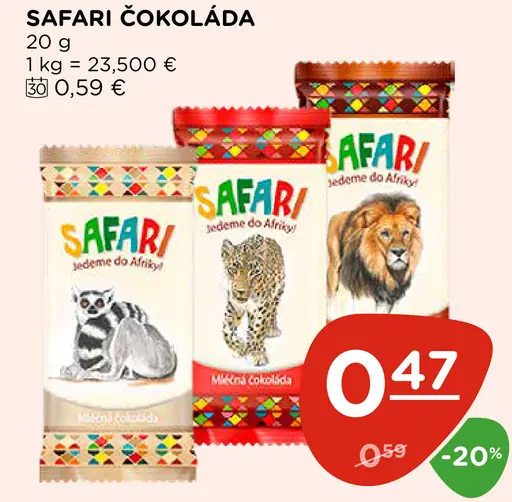 Safari čokoláda