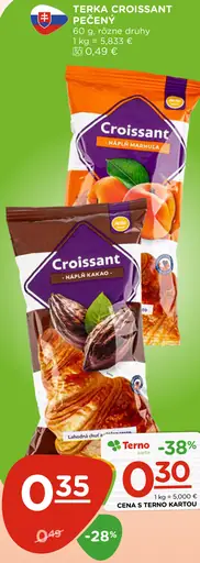 Terka Croissant pečený