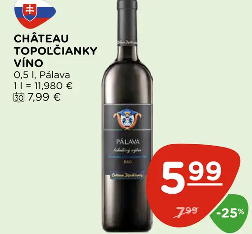 Château Topoľčianky víno