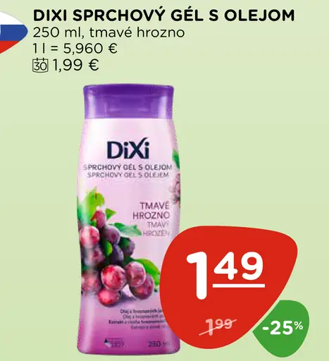 Dixi sprchový gél s olejom