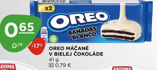 Oreo máčané v bielej čokoláde