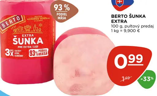 Berto šunka extra