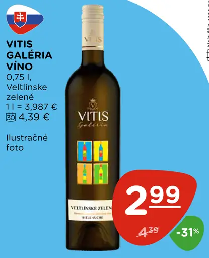Vitis Galéria víno Veltlínske zelené