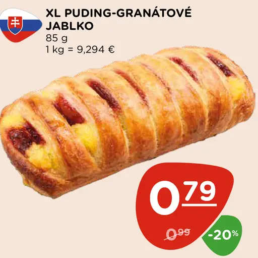 XL puding granátové jablko