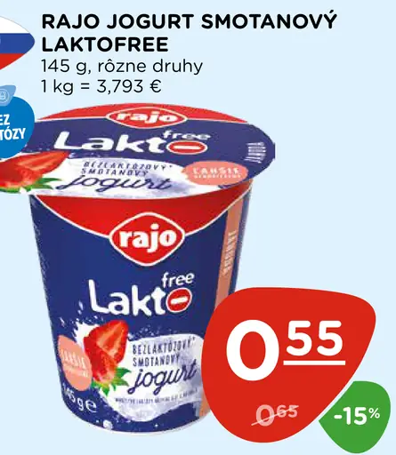 Rajo Smotanový jogurt laktofree