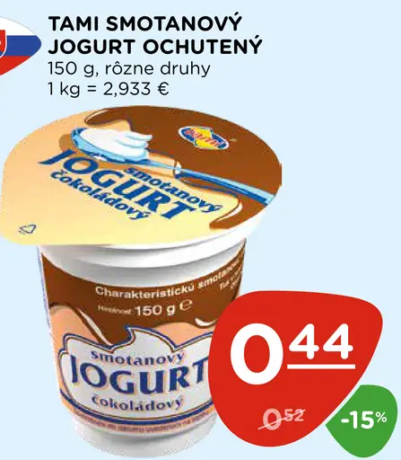 Tami smotanový jogurt ochutený