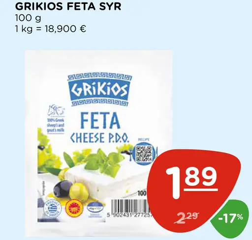 Grikios Feta syr