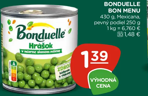 Bonduelle Hrášok jemný