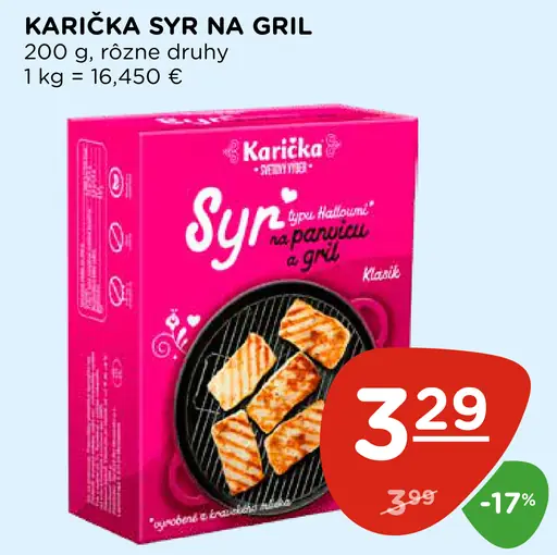 Karička syr na gril