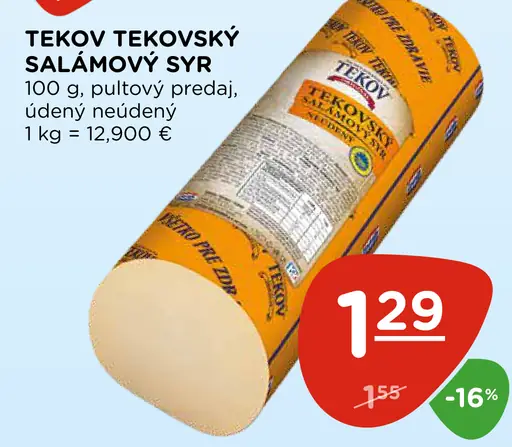 Tekov tekovský salámový syr