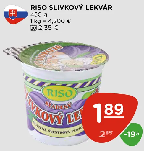 Riso slivkový lekvár