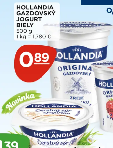 Hollandia Gazdovský biely jogurt