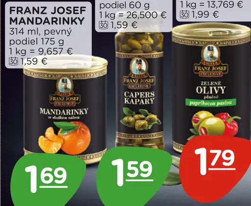 Franz Josef mandarínky v náleve