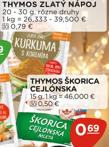 Thymos Škorica Cejlónska