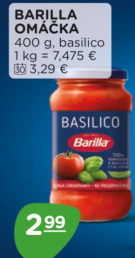 Barilla Omáčka Basilico