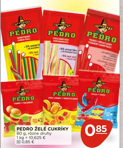 Pedro želé cukríky