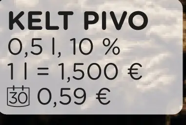 Kelt pivo plechovka