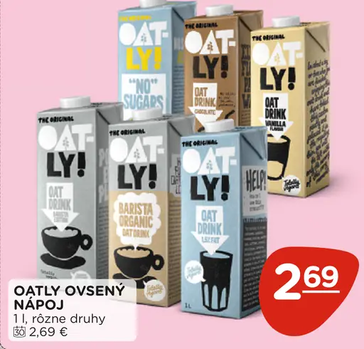 Oatly ovsený nápoj