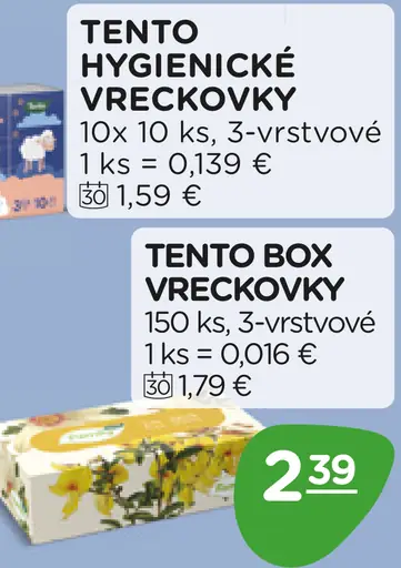 Tento hygienické vreckovky