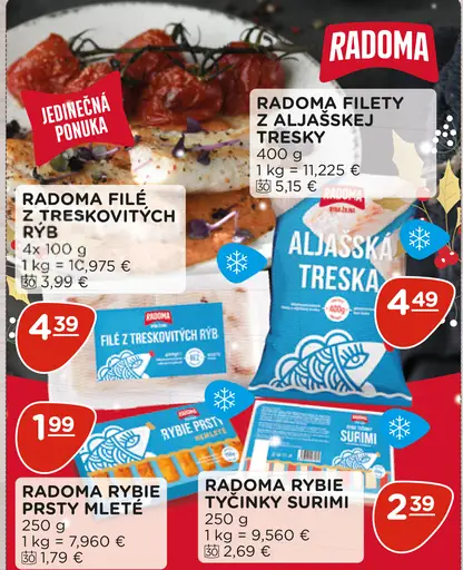 Radoma Filety z aljašskej tresky