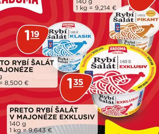 Radoma Preto rybí šalát v majonéze