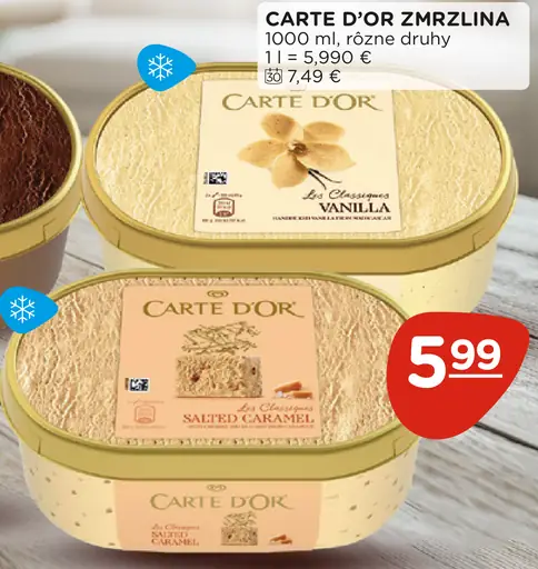 Carte D'Or zmrzlina