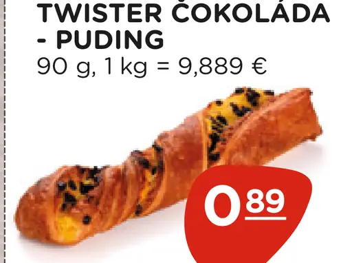 Twister čokoláda - puding