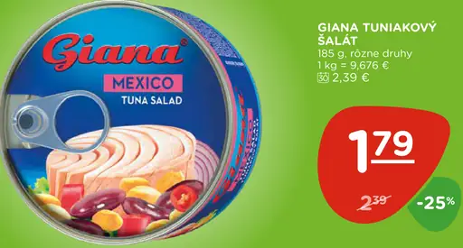 Giana tuniakový šalát