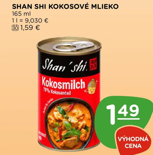 Shan Shi Kokosové mlieko