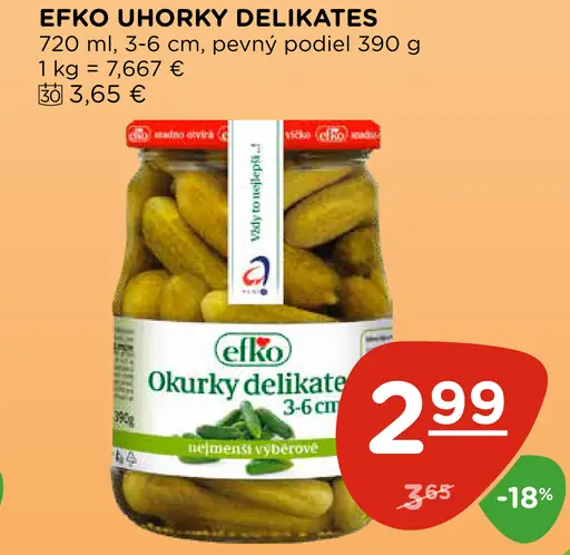Efko uhorky delikates